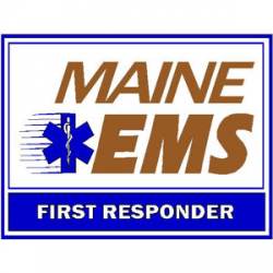 Maine EMS First Responder - Sticker