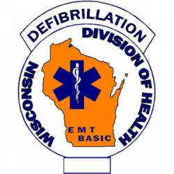 Wisconsin EMT Defib - Sticker