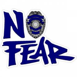 Police Officer No Fear - Decal