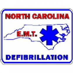 North Carolina EMT-Defibrillation - Sticker