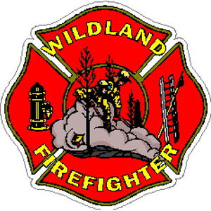 Wildland Firefighter Maltese Cross - Decal at Sticker Shoppe