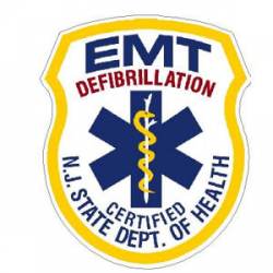 New Jersey EMT-Defibrillation - Sticker