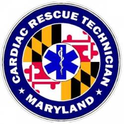Maryland Cardiac Rescue Technician - Vinyl Sticker