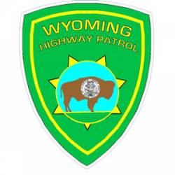 Wyoming Highway Patrol - Green Sticker