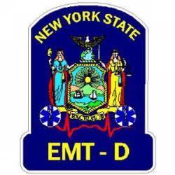 New York State EMT-D - Sticker