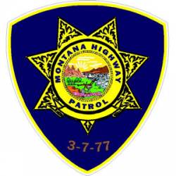 Montana Highway Patrol - Star Sticker