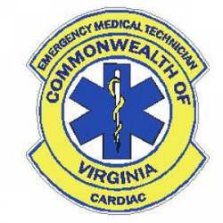 Virginia EMT Cardiac - Sticker