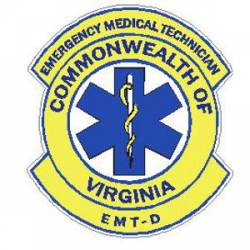 Virginia EMT-D - Sticker