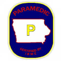 Iowa Paramedic Certified By IBME - Sticker