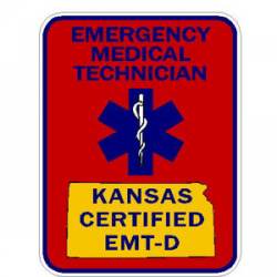 Kansas EMT-D - Sticker