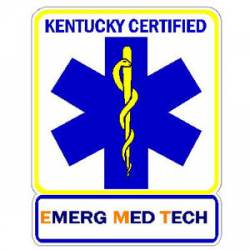 Kentucky Certified EMT - Sticker