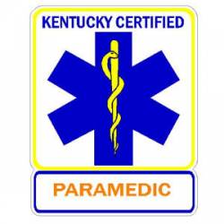 Kentucky Certified Paramedic - Sticker