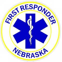 Nebraska First Responder - Vinyl Sticker