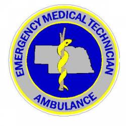 Nebraska Emergency Medical Technician Ambulance - Sticker