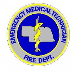 Nebraska Emergency Medical Technician Fire Dept - Sticker