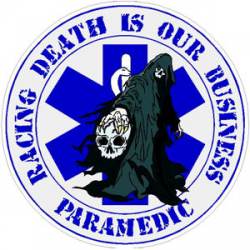 Paramedic Racing Death Is Our Business - Decal