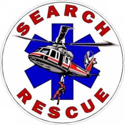 Helicopter Search And Rescue - Vinyl Sticker