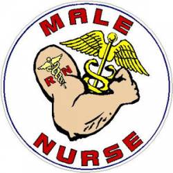 Male Nurse Bicep - Decal