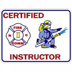 North Carolina Firefighter Certified Instructor - Sticker