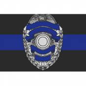 Thin Blue Line Shield - Decal