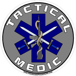 Tactical Medic & Swords - Decal at Sticker Shoppe