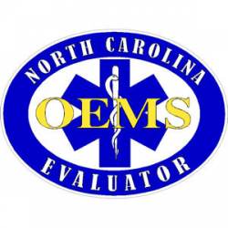 North Carolina OEMS Evaluator - Sticker