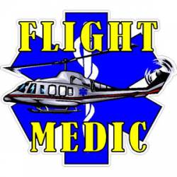 Flight Medic Star Of Life - Sticker
