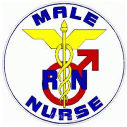 Male Nurse RN - Decal