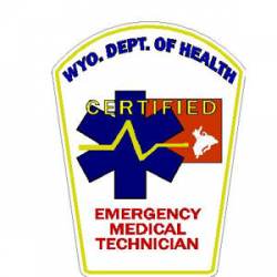 Wyoming Certified EMT - Sticker