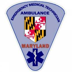 Maryland Emergency Medical Technician Ambulance - Vinyl Sticker