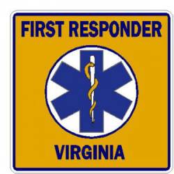 Virginia First Responder - Sticker