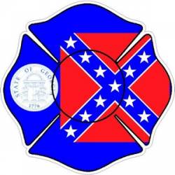 State of Georgia Maltese Cross - Decal