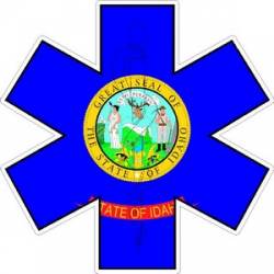 State of Idaho Star of Life - Decal