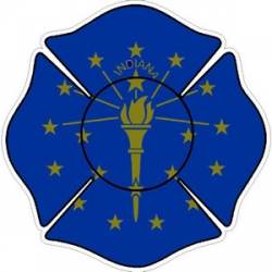 State of Indiana Maltese Cross - Decal