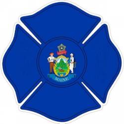 State of Maine Maltese Cross - Decal