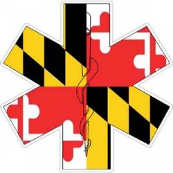State of Maryland Star of Life - Decal