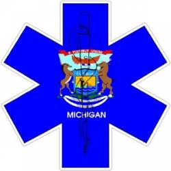 State of Michigan Star of Life - Decal