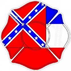 State of Mississippi Maltese Cross - Decal