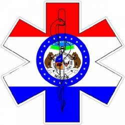 State of Missouri Star of Life - Decal