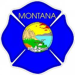 State of Montana Maltese Cross - Decal