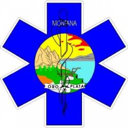 State of Montana Star of Life - Decal