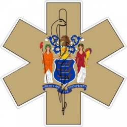 State of New Jersey Star of Life - Decal