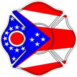 State of Ohio Maltese Cross - Decal