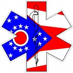 State of Ohio Star of Life - Decal