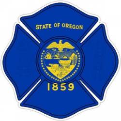 State of Oregon Maltese Cross - Decal