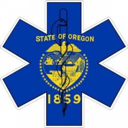 State of Oregon Star of Life - Decal