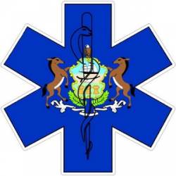 State of Pennsylvania Star of Life - Decal