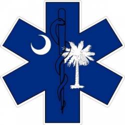 State of South Carolina Star of Life - Decal