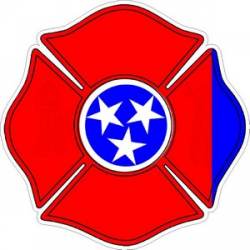 State of Tennessee Maltese Cross - Decal