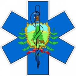 State of Vermont Star of Life - Decal